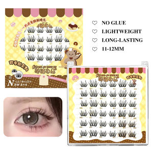 Ultra-thin Sheet Series Anime False Eyelashes No-glue Lashes Cluster Zero Touch Feeling Liquid Bond Eyelashes Segmented Lashes