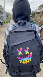 Tas Ransel Sekolah Anak Laki Laki Perempuan Motif Gradasi X Trend Backpack