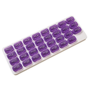 Monthly Pill Organizer 31 Day Pill Organizer with Large Removable Medication Pods Portable Pill Case Box Holder Great for Travel