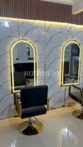 Cermin LED Makeup Aesthetic Dinding FREE PACKING KAYU Menggunakan Saklar On/Off