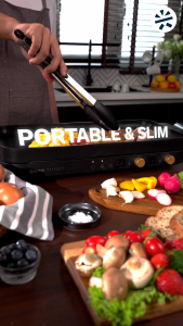 KITH Double-O Tabletop Dual-Zone Induction Hotplate | Dual Knob Control | Hot Pot Detachable Pan | PIH-2800-BK