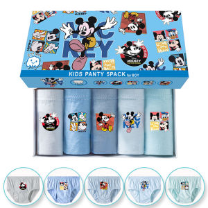 5 Pcs/Lot Boys Triangle Underwear Mickey Cartoon Cotton Children Briefs Comfortable Breathable Toddlers Boys Triangle Shorts