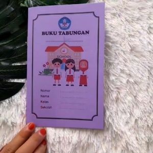 BUKU TABUNGAN SEKOLAH/SD/MI UK 10X16CM ISI 20 HAL CUSTOM