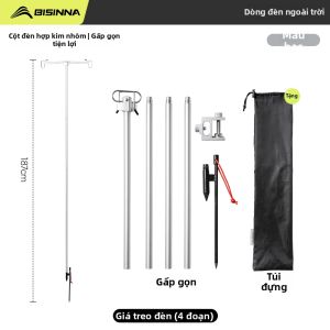 BSWOLF | Giá Đỡ Đèn Chụp Hình Gấp Gọn Nhôm
