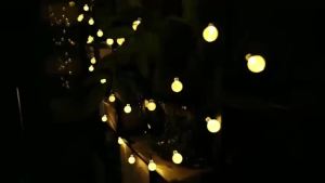 20/50/100 LED Solar String Lights Warm White Outdoor Crystal Globe Lights Waterproof Solar Festoon Fairy Light For Garden
