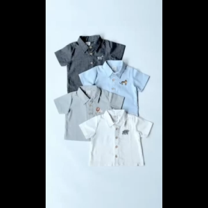 BOHOPANNA - SHORT SLEEVE SHIRT BOHOPANNA - KEMEJA ANAK - ATASAN ANAK LAKI LAKI - BAJU ANAK - KEMEJA ANAK LAKI LAKI