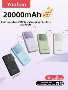 Yoobao | Airplane-friendly Ultra-thin Large Capacity Portable Fast Charging Power Bank 20000mAh