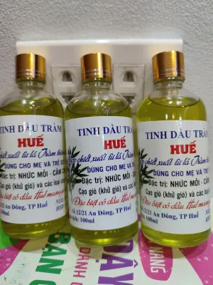tinh dầu tràm tắm bé chai tròn 100ml