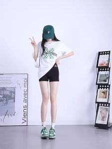 A16 กางเกงเลกกิ้งขาสั้น แบบบาง ระบายอากาศ กระชับหน้าท้อง เหมาะกับการเล่นโยคะ กีฬา ฤดูร้อน สำหรับผู้หญิง