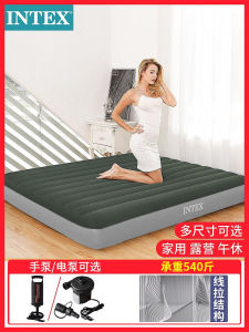 Thickened Portable Inflatable Mattress Intex Outdoor Folding Bed Double Person Sleeping Bag Travel Gear Camping Equipment