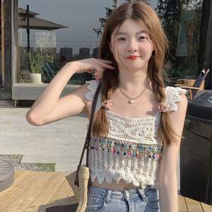 เสื้อกล้ามถัก เสื้อถักลูกไม้ เสื้อถักไหมพรม