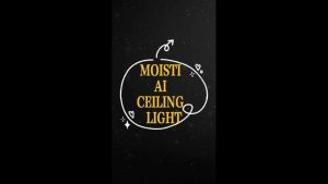 MOISTI SMART TUYA 72W AI RGB 5-Color LED Ceiling Light Bluetooth Control Smart Timer USB Gateway