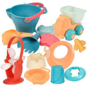 Summer Kids Beach Toys Set Outdoor Seaside Beach Toy Car Castle Barrel Sand Play and Water Play Toy Tools Set For Sand Beach Game Toys for Boys GirlsToddlers and Kids