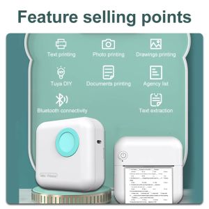 LIOTOG M2 Label Printer: A Compact & Portable Inkless Thermal Printer for Photo Sticker Making and Adhesive Paper Printing