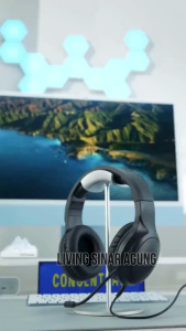 DI JAMIN ORIGINAL!!! ROBOT Headset Wired RH-P20 3.5mm Jack Black Original - Garansi 1 Tahun