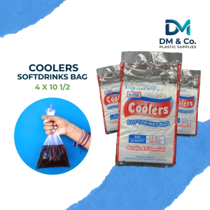Coolers Softdrinks Plastic Bag 4 x 10.5 | Clear Plastic Bag for Juice / Drinks Packaging Bag
