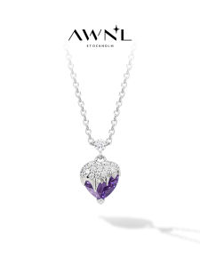 Nordic Design Amethyst S925 Silver Necklace