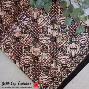 Kain Batik Cap Garutan 2 Series - Motif Kawung Kombi Series - Batik Cap (Bukan Batik Print) - Fashion Batik Pria Wanita - Batik Kombinasi