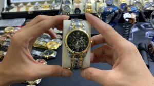 [Gift][With Box]ORUSS Original Men Luxury Hollow Stainless Steel Fashion Business Men Watch Analog Luminous Waterproof Calendar Korean Automatic Quartz Wrist Watch For Men