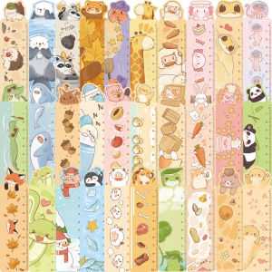 30pcs Animal Ruler Bookmarks for Readers and Office Supplies Panda Rabbit Deer Bookmarks for School Reading