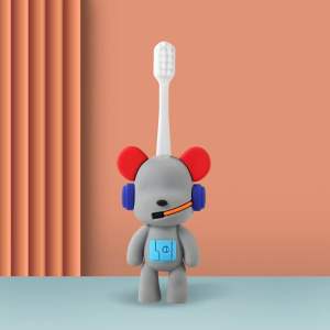 Cartoon design kid children toothbrush kawaii brush head teeth protection teeth cleaning