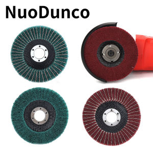 4/4.5/5 Nylon Fiber Flap Polishing Wheel  Angle Grinder Flap Grinding Disc Metal Wood Rust Removal Paint Cleaning Abrasive