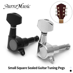 6pcs Guitar Tuner Pegs Small Square Sealed Guitar Tuning Pegs Tuners Machine Heads For Acoustic Or Electric Guitar