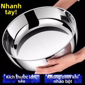 Stainless Steel Heavy Duty Kitchen Pot for Cooking and Washing Vegetables