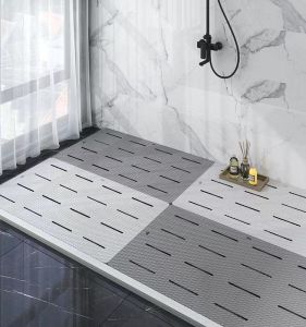 Bathroom Anti-Slip Mat Toilet Entrance Floor Mat Children Anti-Fall Bathing Pad Home Use Waterproof Hollow out Foot Pad