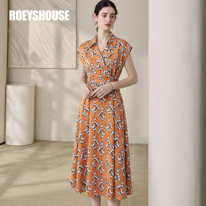Roey s house | Elegant Retro Date & Vacation Style Mid-Length Dress