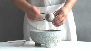 Handheld Stone Garlic Pestle Tool Kitchen Masher Food Pounder Stone Pestle For Stoneware Pestle Set Garlic