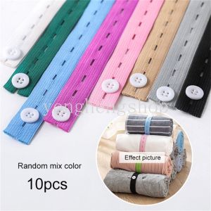 【Hot Sale】10pcs/set Clothes Storage Elastic Band Straps Pull Roll Belts with Buckle Pants Sweaters Quilt Binding Belt Wardrobe Organizer