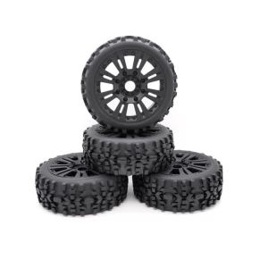 YSIDO 4 Cái Bánh Xe Cao Su Lục Giác 17mm Dành Cho Xe Đua Địa Hình RC Tỷ Lệ 1:8 Tương Thích Với TRAXXAS HPI WR8 HSP Hobao ARRMA Redcat Losi Kyosho VRX