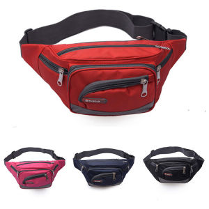 Oxford cloth waist bag for men women multi-function large capacity waterproof cash register chest bag belt bag