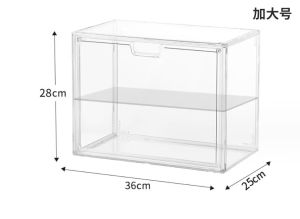 Acrylic Display Cabinet Plush Toy Storage Star Daido Labubu Figurine Bubble Monster Adult Home Office Organizer Storage Box