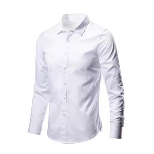 Military Style Pure Cotton Work Shirt Mens Long Sleeve Spring Autumn Slim Fit Double Pocket Casual Shirt Jacket
