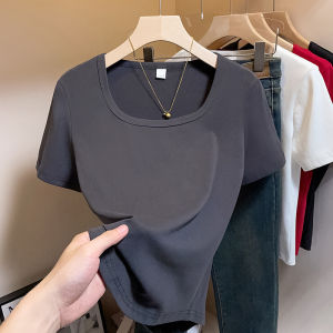 Slimming Large Code Square Neck Tee