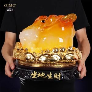 Wealth Attracting Golden Toad Statue