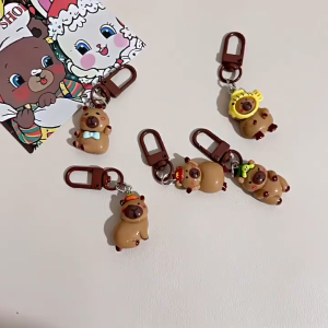 RK Gantungan Kunci Mini Kapibara Glow In The Dark