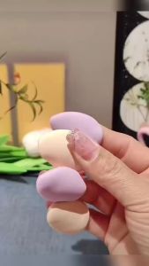 Bông Phấn Trang Điểm Hình Giọt Nước Màu Xanh Nhạt Gói 7/20 Miếng Dùng Cho Kem Nền Kem Che Khuyết Điểm Má Hồng - Bông Phấn Trang Điểm Bằng Cotton Cho Mặt