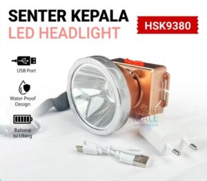 senter kepala HAKAMITSU 80WATT HKS-9380 CAHAYA PUTIH SANGAT TERANG