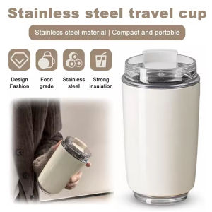 240ML Tumbler Thermos Mug Stainless Steel Vacuum Bottle Milky White Coffee Mug Car Thermos Water Bottle Travel Drinking Kettle