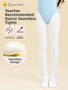 superlemon | Seamless Childrens Dance Tights White
