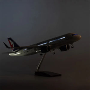 1/80 Scale Aircraft A320neo Air Macau 47cm Plastic Model Airplanes Diecast With Landing Gear Assemble Model For Collection Gift
