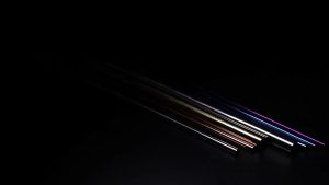 5in1 304 Stainless Steel Drinking Straws Straight/Curve Reusable/Washable Straws