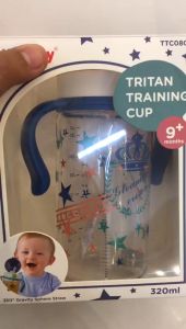 Little Baby Training Cup Tritan 320ml with 360 Gravity Straw TTC0809 | Botol Minum Tritan anak 320ml