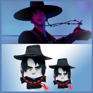 Kawaii Kpop Demon Hunters Bird Movie Peripheral Toy Jinu Plush Handsome and Lovely Jinu Birthday Halloween Gift for Kids Girls