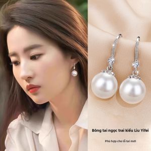 Bông Tai Nhái Ngọc Trai Pha Lê