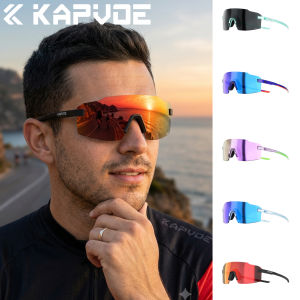 Kapvoe | Kapvoe Light-Weight Runnning Sunglasses Cycling Glasses for Men Wide Vision Adjustable Nose Pad Women UV400 Hiking Eyewear