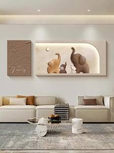 HAOJIUBUJIAN | Elephant Texture High-quality 3D Feel Sandstone Wall Art